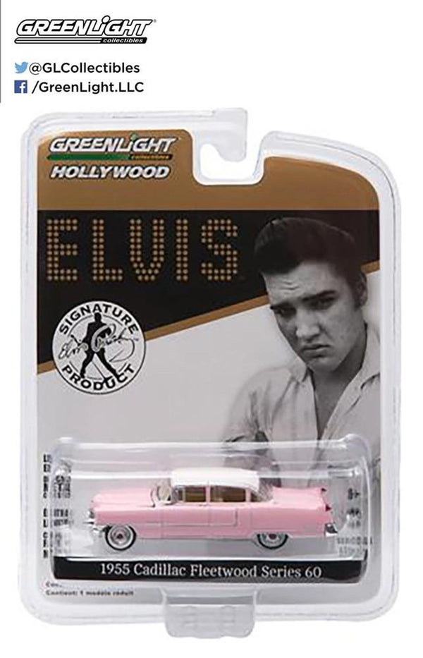 Greenlight 1/64 Elvis Presley (1935-77) - 1955 Cadillac Fleetwood Series 60 Pink