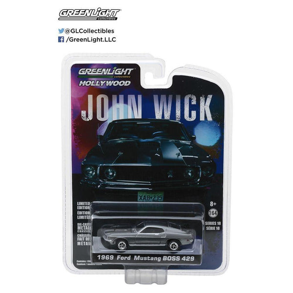 Greenlight 1/64 John Wick 1 (2014 Movie) 1969 Mustang Boss 429