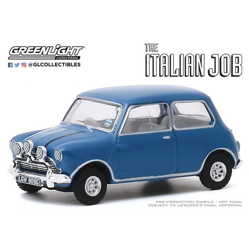 Greenlight 1/64 The Italian Job (1969 movie) 1967 Austin Mini Cooper - Blue