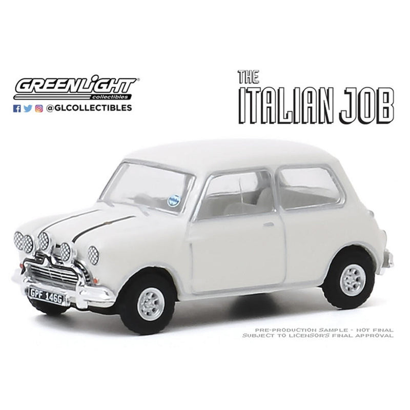 Greenlight 1/64 The Italian Job (1969 movie) 1967 Austin Mini Cooper - White