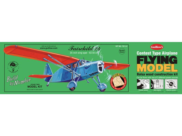 Guillow 1/18 Fairchild 24 Balsa Model Kit