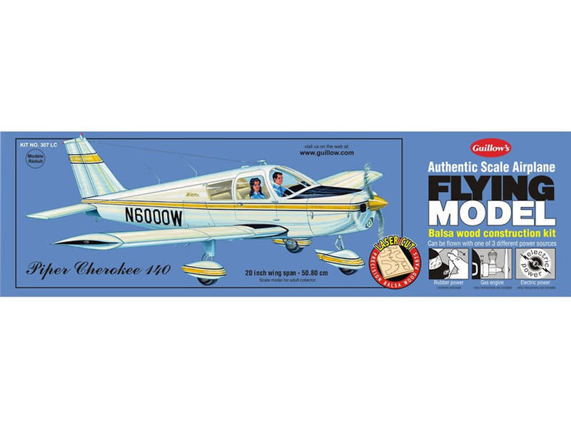 Guillow 1/20 Piper Cherokee 140 Balsa Model Kit