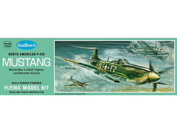 Guillow 1/25 North American P-51D Mustang Balsa Model Kit