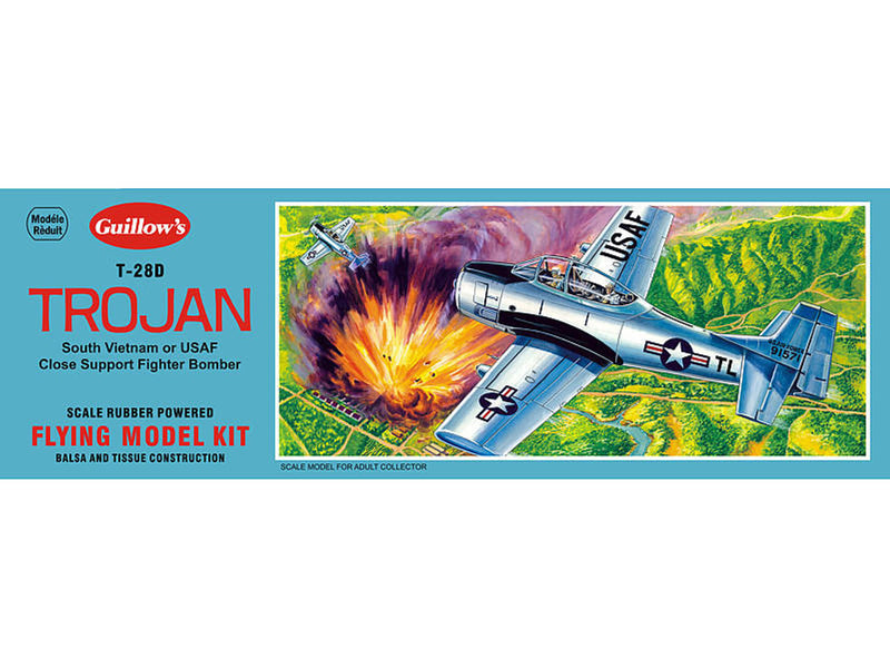 Guillow 1/30 North American Trojan Balsa Model Kit
