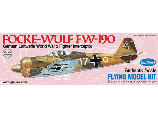 Guillow 1/32 Focke-Wulf FW-190 Balsa Model Kit