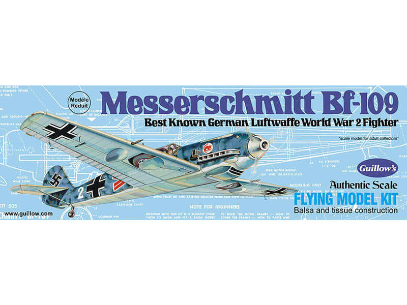 Guillow 1/32 Messerschmitt Bf 109 Balsa Model Kit