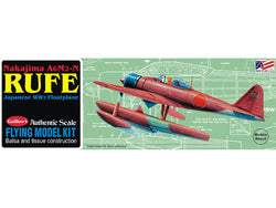 Guillow 1/32 Nakajima A6M2-N Rufe Balsa Model Kit