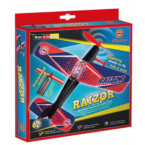 Gunther Raizor Rubber Band Powered Flying Model Plane