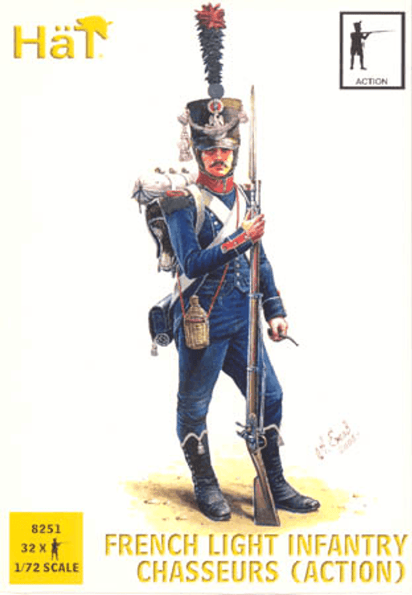 Hat Industrie 1/72 Napoleonic French Light Infantry Chasseurs - Action