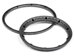 HPI Racing Heavy Duty Bead Lock Rings, gunmetal, 2pcs
