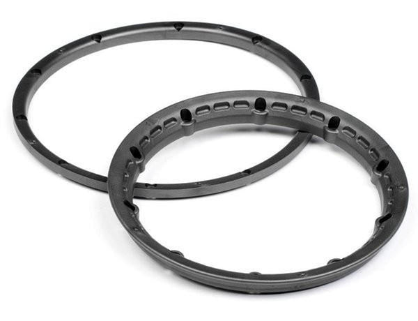 HPI Racing Heavy Duty Bead Lock Rings, gunmetal, 2pcs