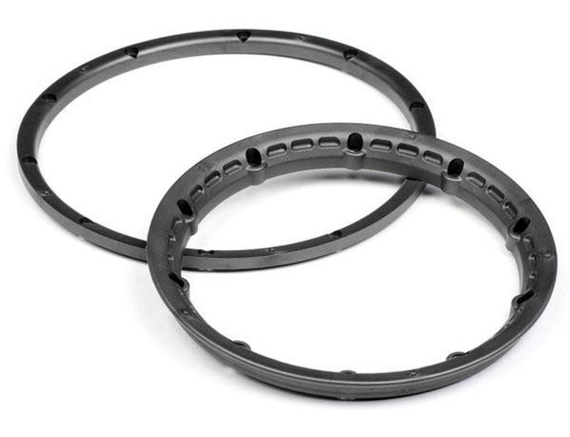 HPI Racing Heavy Duty Bead Lock Rings, gunmetal, 2pcs