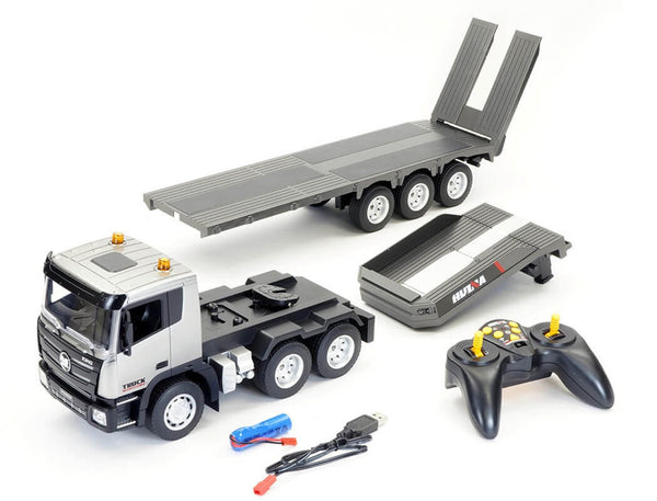 HuiNa RC 1/24 2.4G 9CH Platform Truck And Trailer RTR