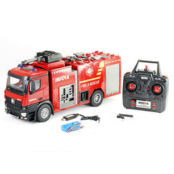 HuiNa RC 1/14 2.4G 22CH Fire Truck With Powerfull Hose RTR