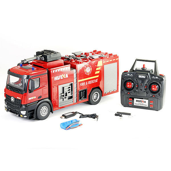 HuiNa RC 1/14 2.4G 22CH Fire Truck With Powerfull Hose RTR