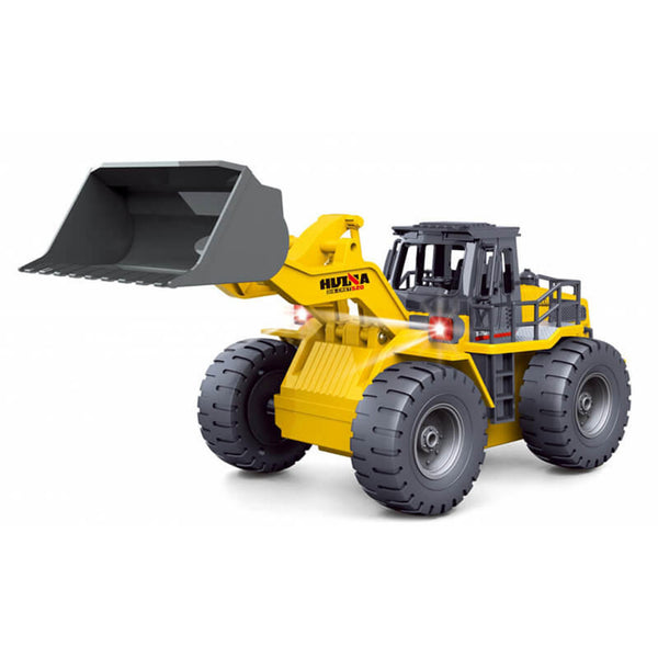 HuiNa RC 1/18 2.4G 9CH Wheeled Loader Truck With Die Cast Bucket RTR
