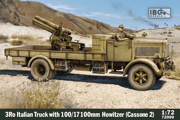 IBG Models 1/72 3Ro Truck with 100/17 100mm Howitzer (Cassone 2)
