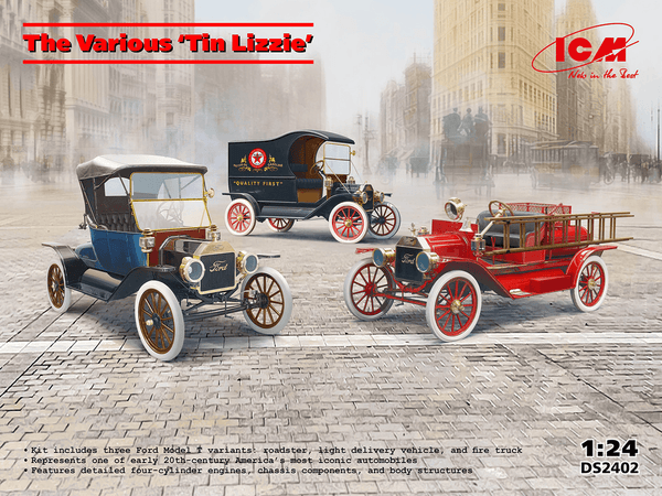 ICM 1/24 Ford Model T - The Various Tin Lizzies