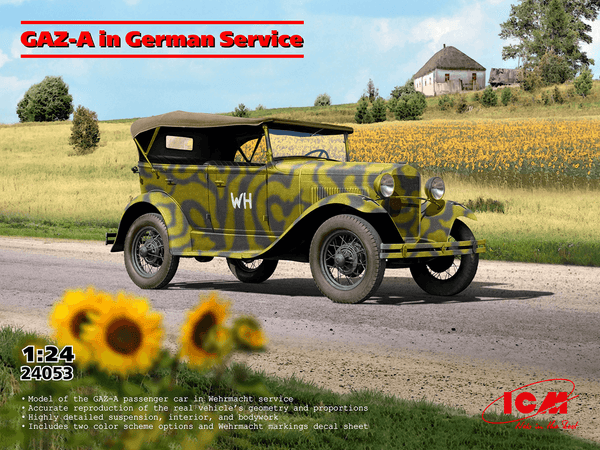 ICM 1/24 GAZ-A Passenger Car in German Service