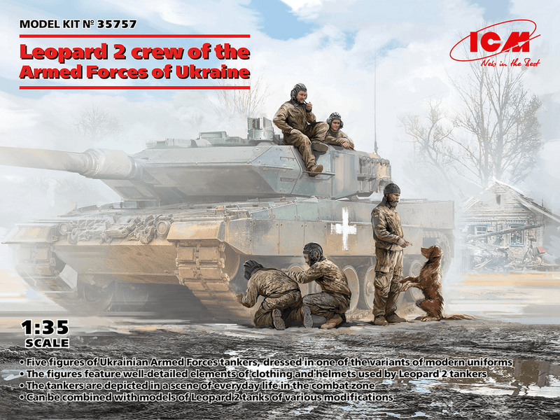 ICM 1/35 Leopard Tank Crew of the Armed Forces of Ukraine