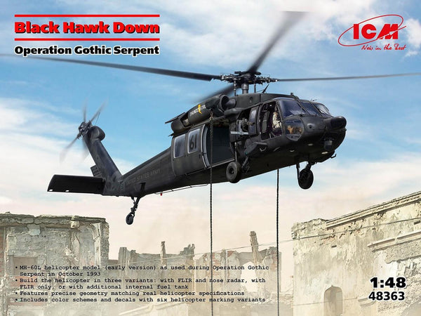 ICM 1/48 Sikorsky UH-60 Black Hawk down 'Operation Gothic Serpent'