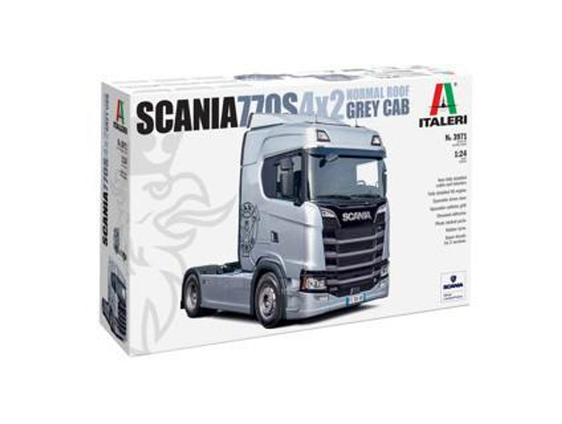 Italeri 1/24 Scania S770 4x2 Normal Roof Grey Cab