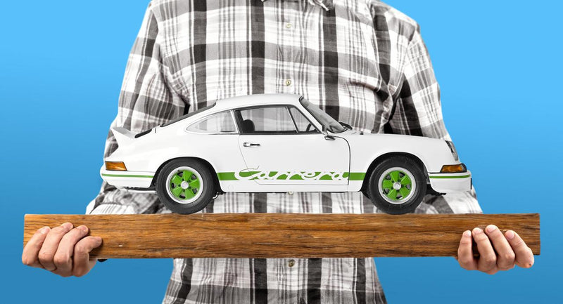 IXO 1/8 White Porsche 911 Carrera RS 2.7 Diecast Model Kit