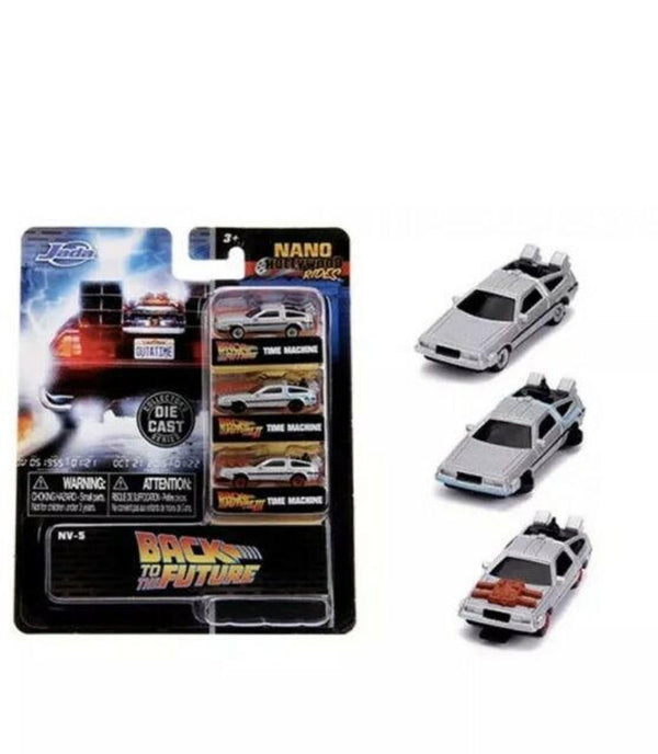 Jada Back To The Future Nano 3 Pack Diecast Models