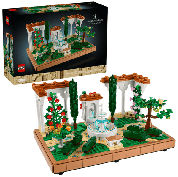Lego Icons Fountain Garden