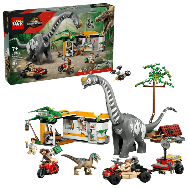 Lego Jurassic World Raptor and Titanosaurus Tracking Mission