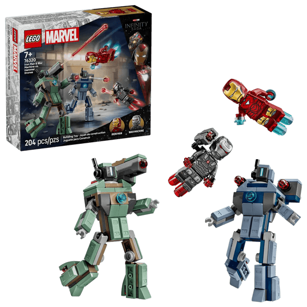 Lego Marvel Iron Man & War Machine vs. Hammer Drones