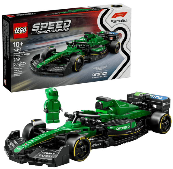 Lego Speed Champions Aston Martin Aramco AMR24 Formula 1 Race Car
