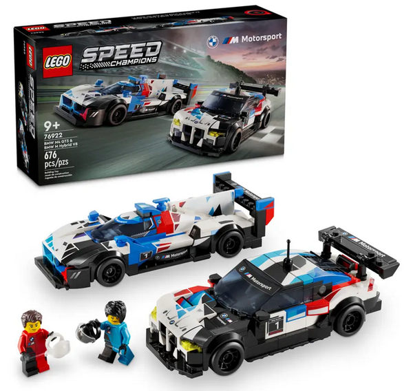 Lego Speed Champions BMW M4 GT3 & BMW M Hybrid V8 Race Cars