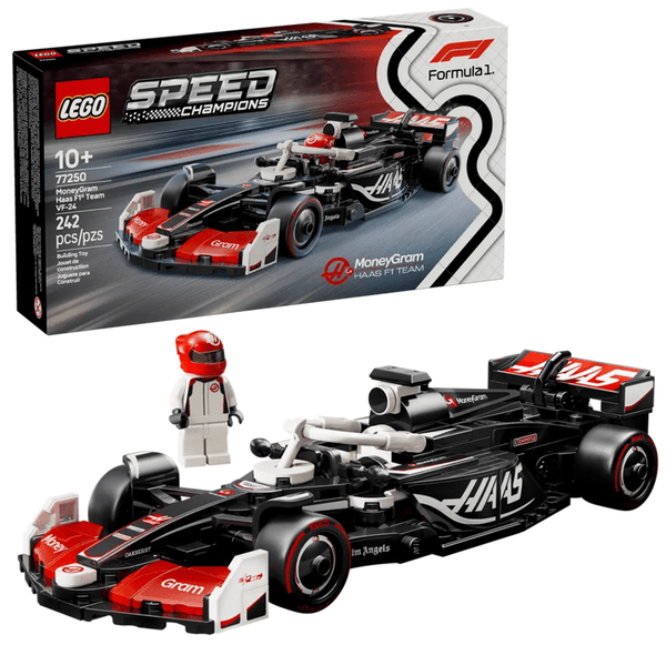 Lego Speed Champions MoneyGram Haas VF-24 Formula 1 Race Car