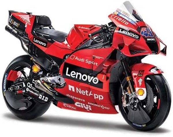 Maisto 1/18 2022 Ducati Lenovo #43 Miller Diecast Model