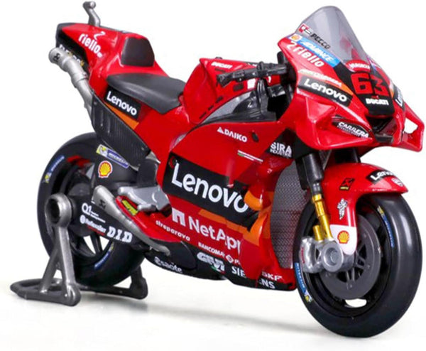 Maisto 1/18 2022 Ducati Lenovo #63 Bagnaia Diecast Model