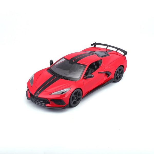 Maisto 1/24 Corvette Stingray Coupe High Wing 2020 Diecast Model