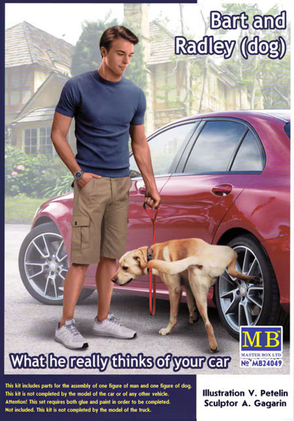 Master Box 1/24 Dangerous Curves - Bart and Radley the Dog