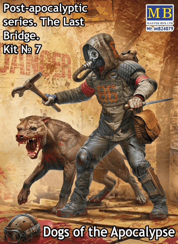 Master Box 1/24 Post-Apocalyptic Series - The Last Bridge Kit 7 - Dogs of the Apocalypse