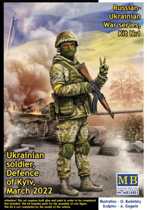 Master Box 1/24 RU-UKR War Kit No.1 Ukrainian Soldier, Defence of Kyiv 2022