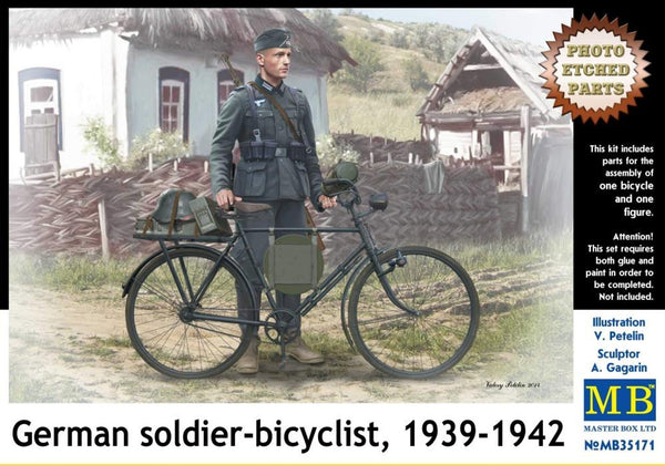 Master Box 1/35 German Soldier on Bike, 1939-1942