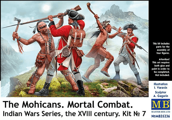 Master Box 1/35 Indian Wars Series XVIII Century Kit 7 - The Mohicans Mortal Combat
