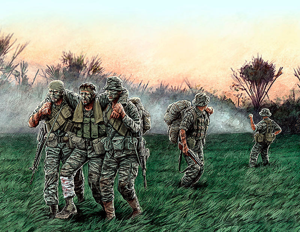 Master Box 1/35 Vietnam War Series - Head for the Huey
