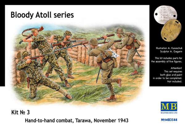 Master Box 1/35 WWII Bloody Atoll Series Kit 3 - Hand-to-Hand Combat