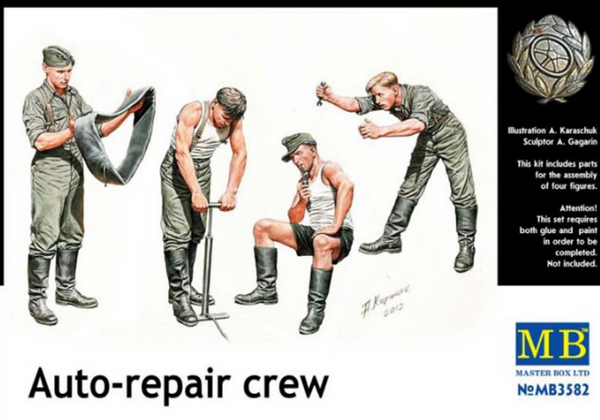 Master Box 1/35 WWII German Auto-Repair Crew