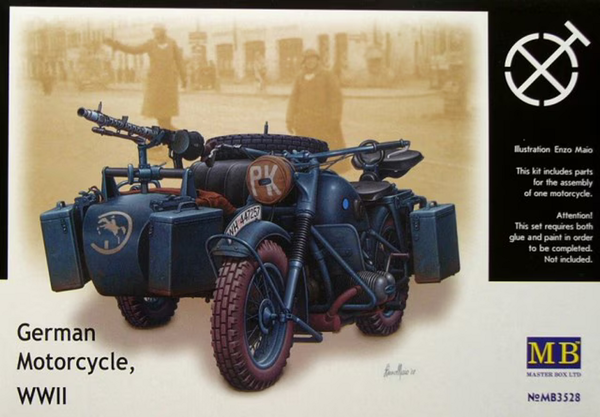 Master Box 1/35 WWII German BMW R75 Motorcycle