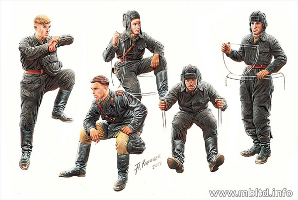 Master Box 1/35 WWII Soviet Tank Crew 1943-1945