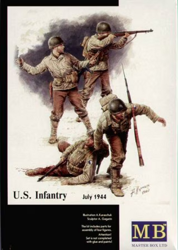 Master Box 1/35 WWII US Infantry July 1944