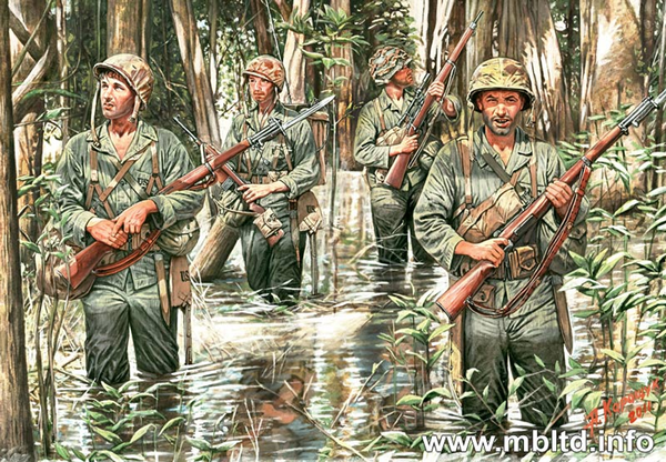 Master Box 1/35 WWII US Marines in Jungle