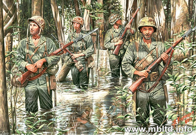 Master Box 1/35 WWII US Marines in Jungle